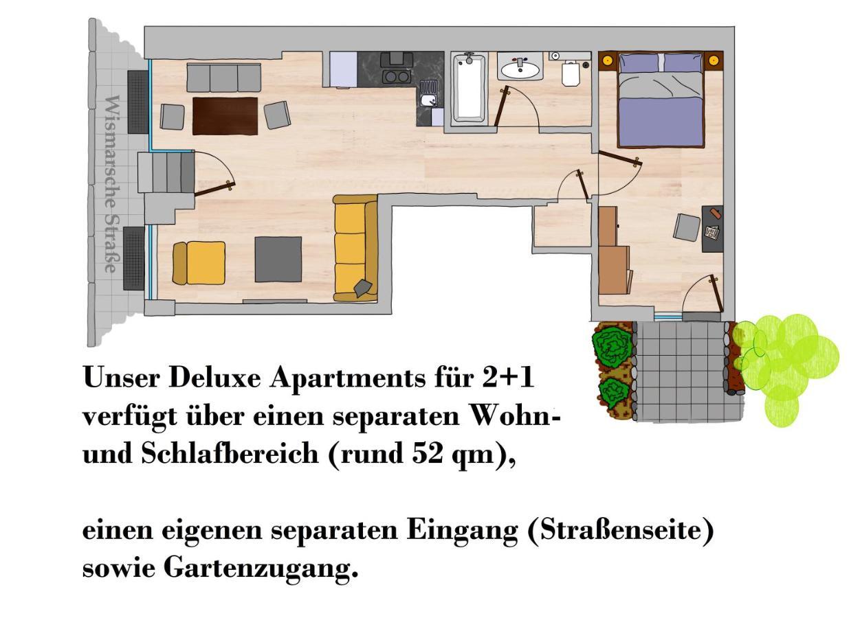 Apartments Zur Alten Konditorei Schwerin  Exteriör bild